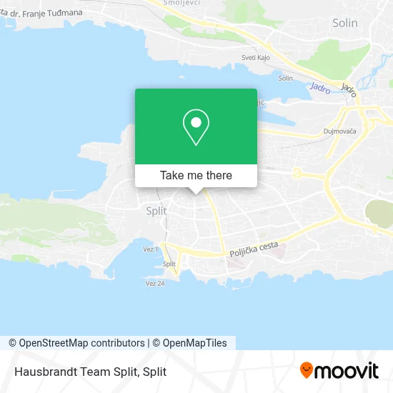 Hausbrandt Team Split map
