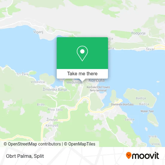 Obrt Palma map