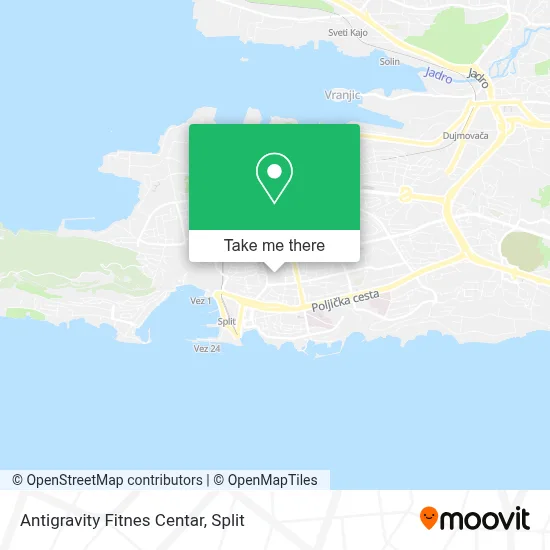 Antigravity Fitnes Centar map