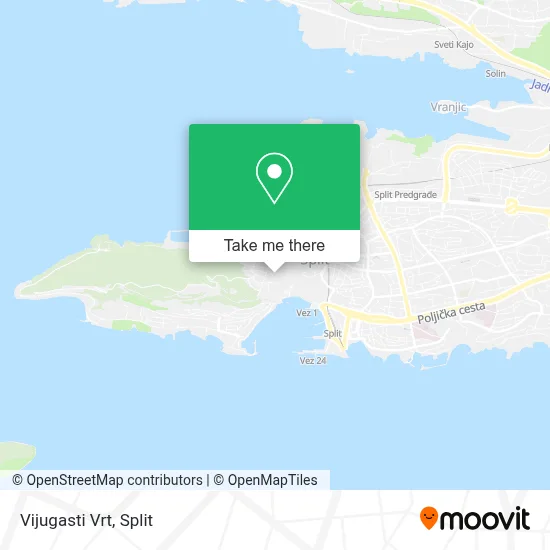 Vijugasti Vrt map
