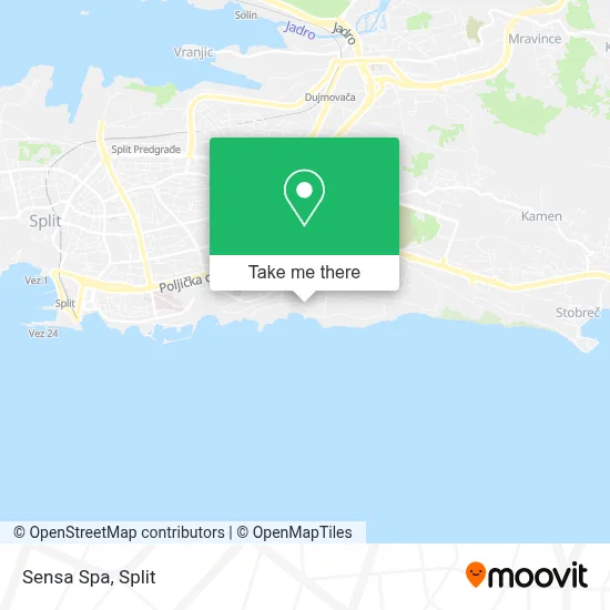Sensa Spa map