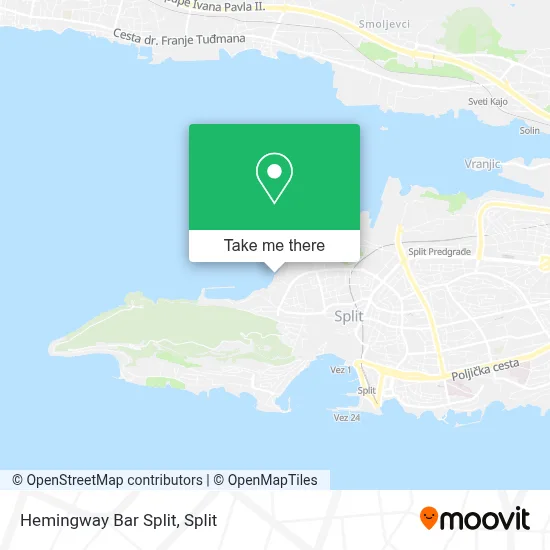 Hemingway Bar Split map