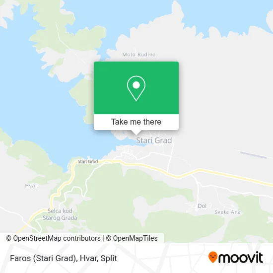 Faros (Stari Grad), Hvar map