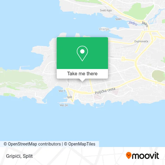 Gripići map