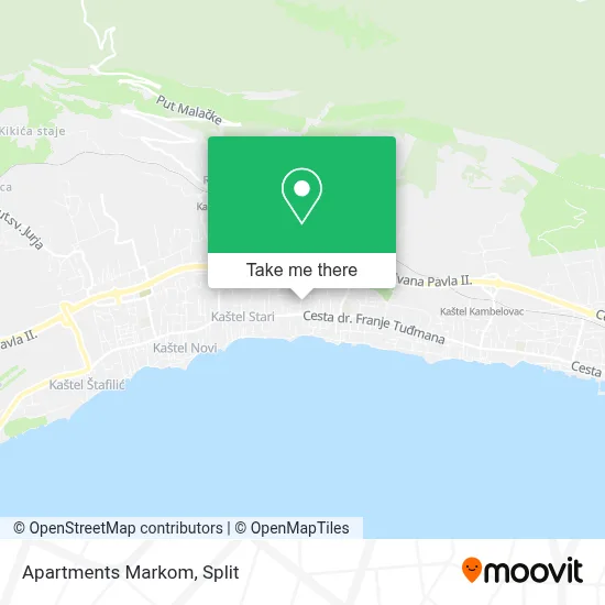 Apartments Markom map