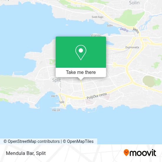 Mendula Bar map