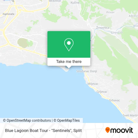 Blue Lagoon Boat Tour - "Sentinels" map