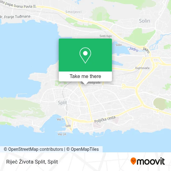 Riječ Života Split map