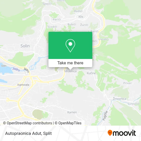 Autopraonica Adut map