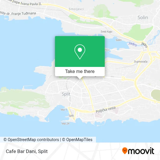 Cafe Bar Dani map