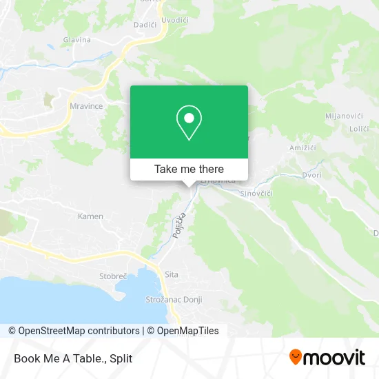 Book Me A Table. map