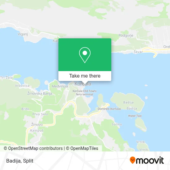 Badija map
