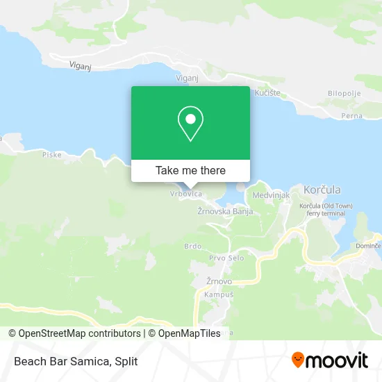 Beach Bar Samica map