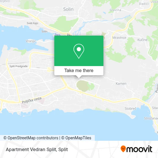 Apartment Vedran Split map