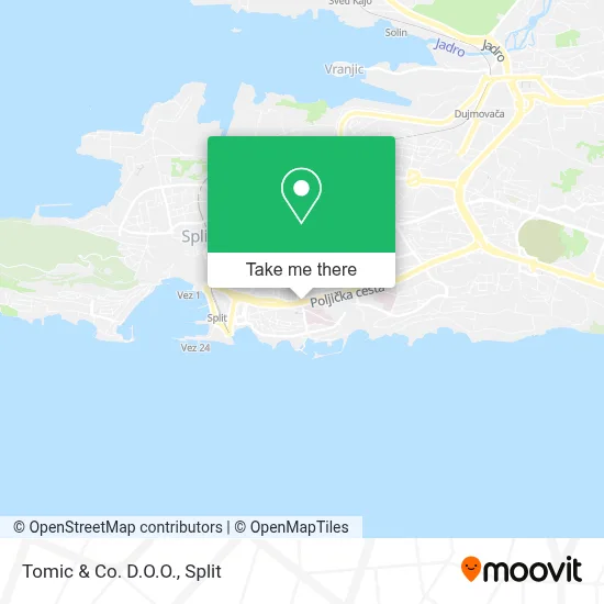 Tomic & Co. D.O.O. map
