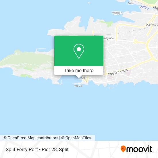 Split Ferry Port - Pier 28 map