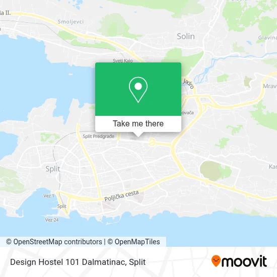 Design Hostel 101 Dalmatinac map