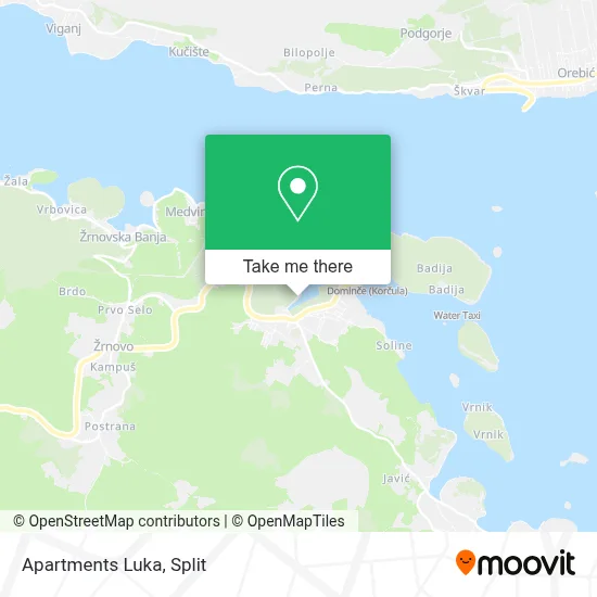 Apartments Luka map