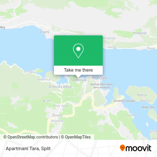 Apartmani Tara map