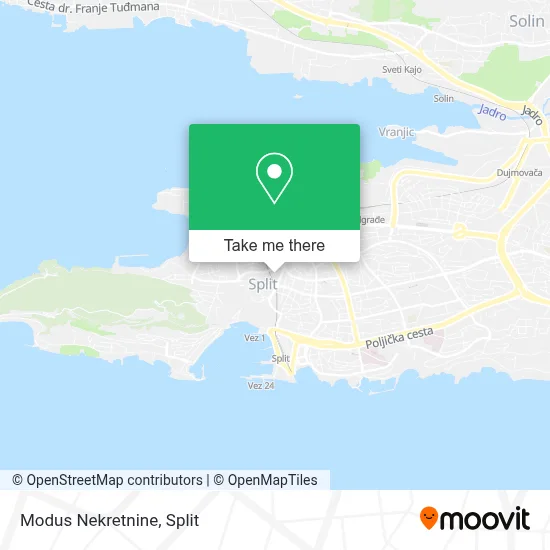 Modus Nekretnine map