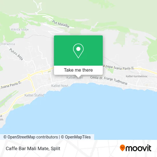 Caffe Bar Mali Mate map