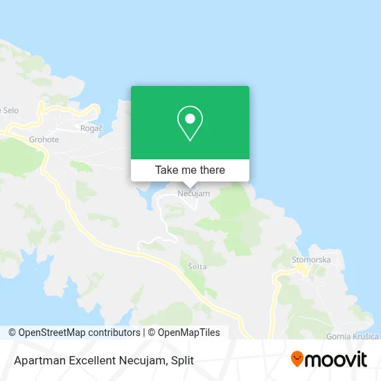 Apartman Excellent Necujam map