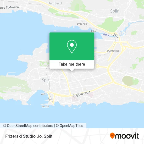 Frizerski Studio Jo map