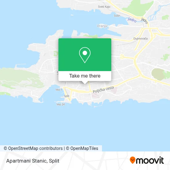 Apartmani Stanic map