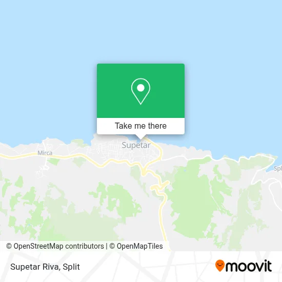 Supetar Riva map