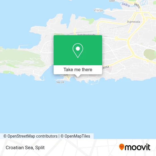 Croatian Sea map