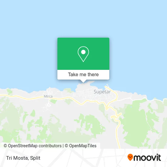 Tri Mosta map