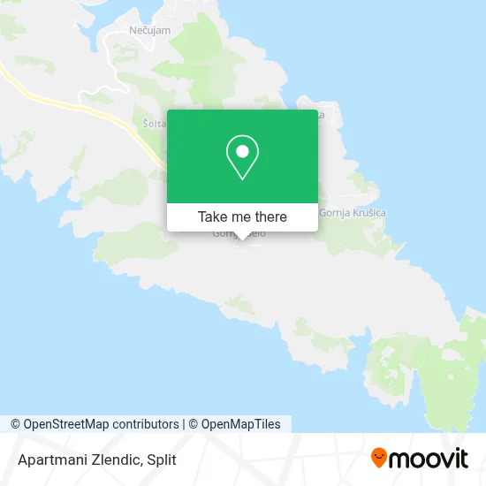Apartmani Zlendic map