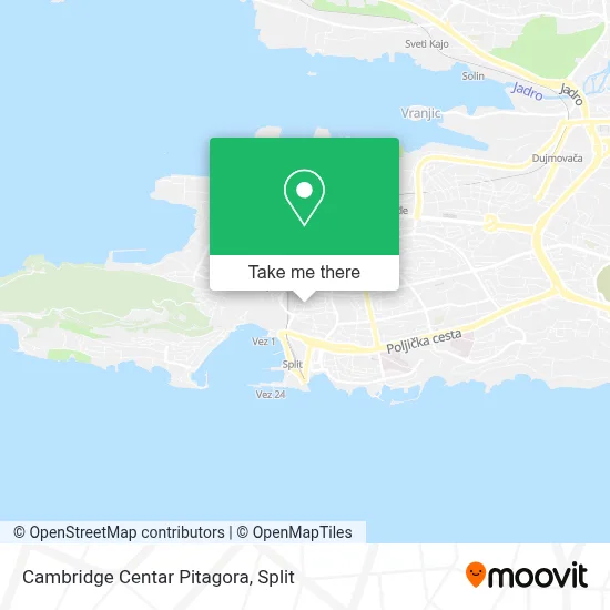 Cambridge Centar Pitagora map