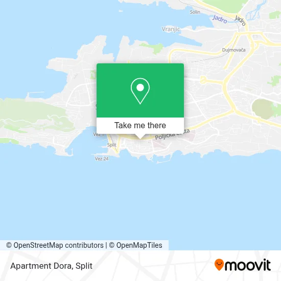 Apartment Dora map