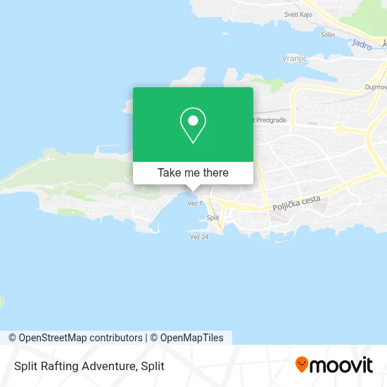 Split Rafting Adventure map