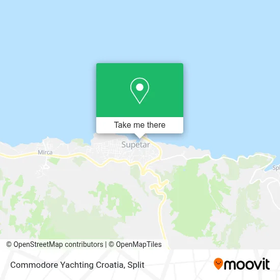 Commodore Yachting Croatia map