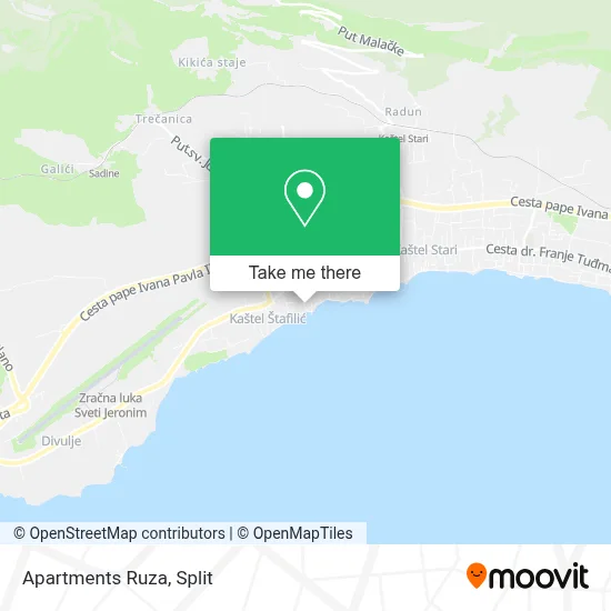 Apartments Ruza map