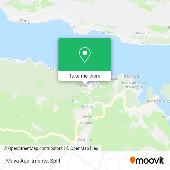 Maya Apartments map