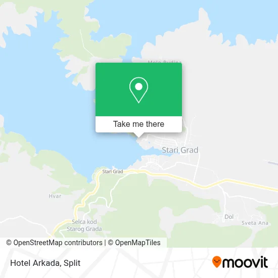 Hotel Arkada map