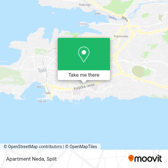 Apartment Neda map