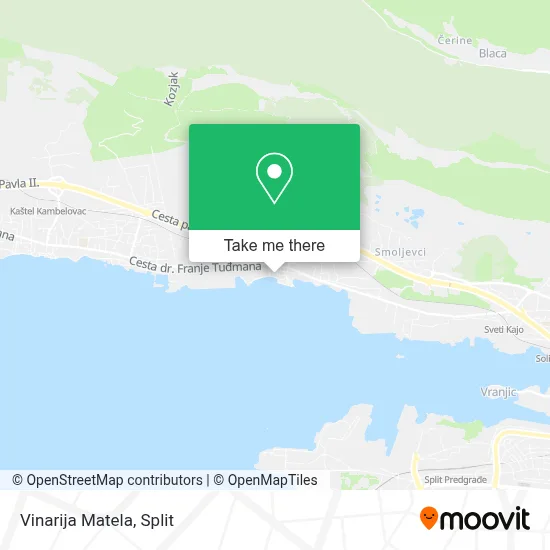 Vinarija Matela map