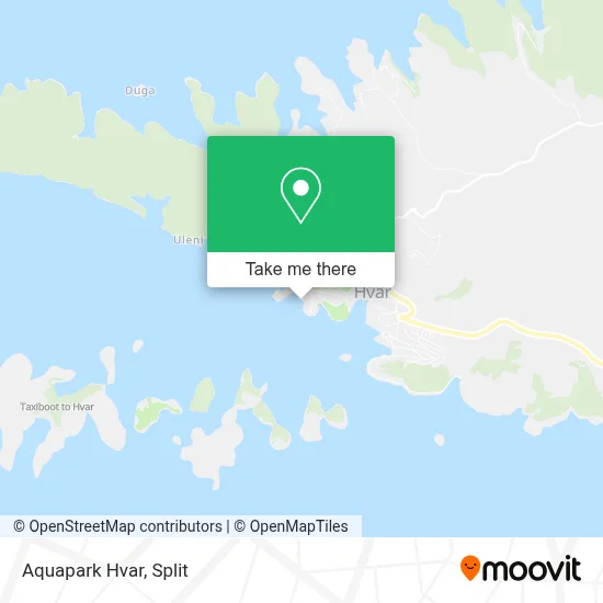Aquapark Hvar map