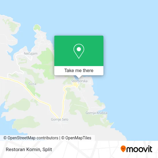 Restoran Komin map