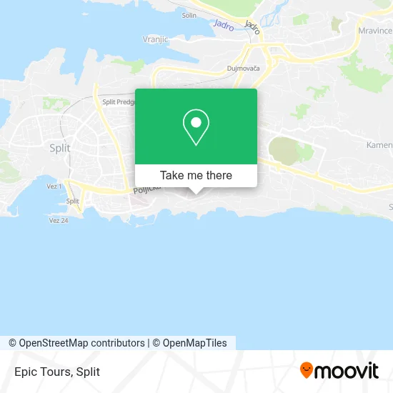 Epic Tours map