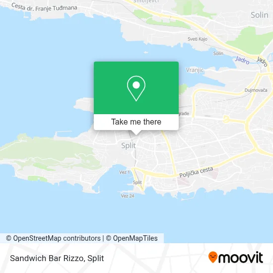Sandwich Bar Rizzo map