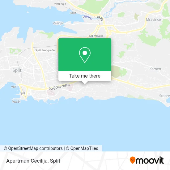 Apartman Cecilija map
