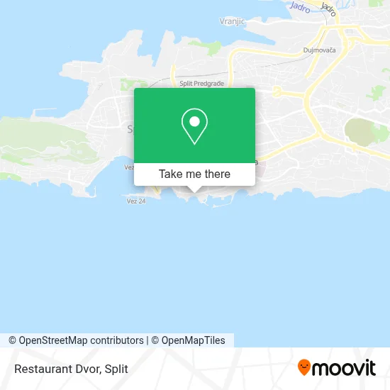 Restaurant Dvor map
