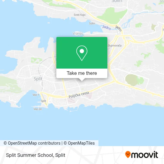 Split Summer School map