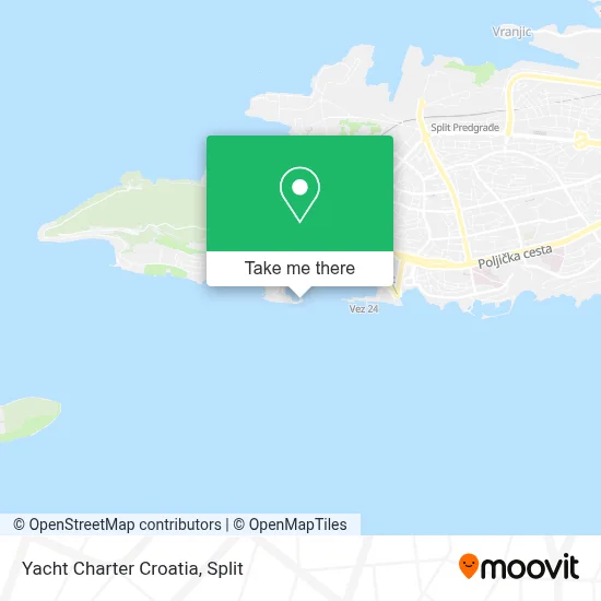 Yacht Charter Croatia map