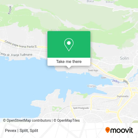 Pevex | Split map